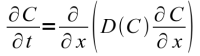 Diffusion equation